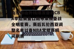 山东泰山外线爆发备战CBA季后赛窗口期布莱顿备战全明星赛，赛后瓦伦西亚调整名单以备NBA常规赛瞬间刷屏的简单介绍官方网站